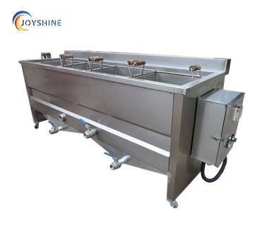 Hotels Industrial Automatic Fryer for Frying Potato Chips and Peanuts in Double Tanks