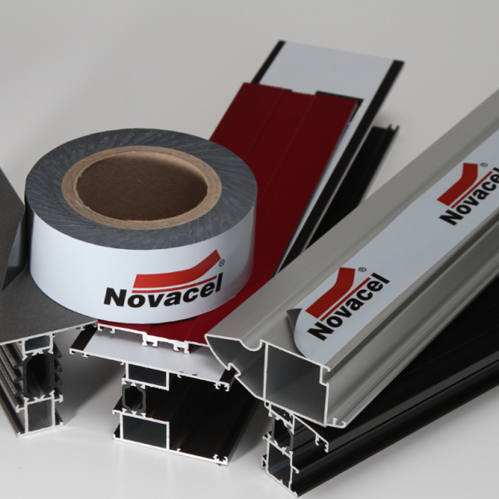 80 Mic Thickness PE Protective Film For Anodized Aluminium Profile With Customized Logo