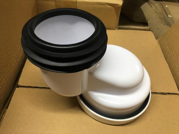 Buy cheap PP Material Toilet 100mm Offset Pan Connector , Toilet Pipe Fittings Without Burrs from wholesalers