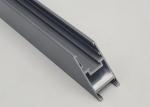 Silver Electrophoresis Aluminium Channel Profiles For Advertising / Exhibition