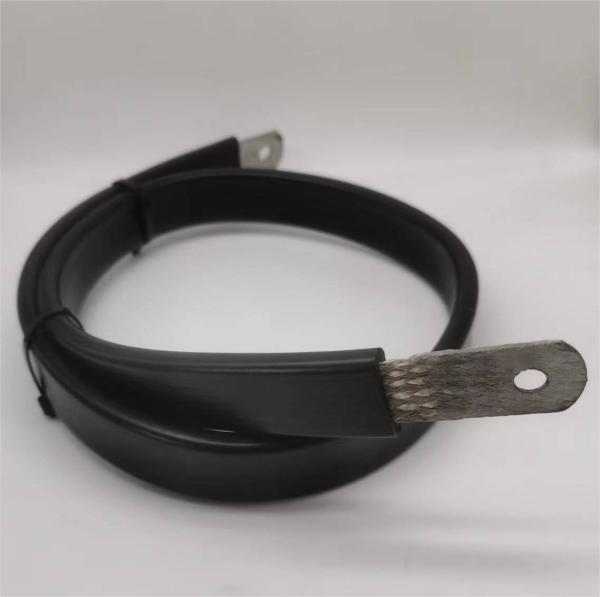 Buy cheap Flat Flexible Electrical Copper Braided Connectors High Temperature Resistance from wholesalers