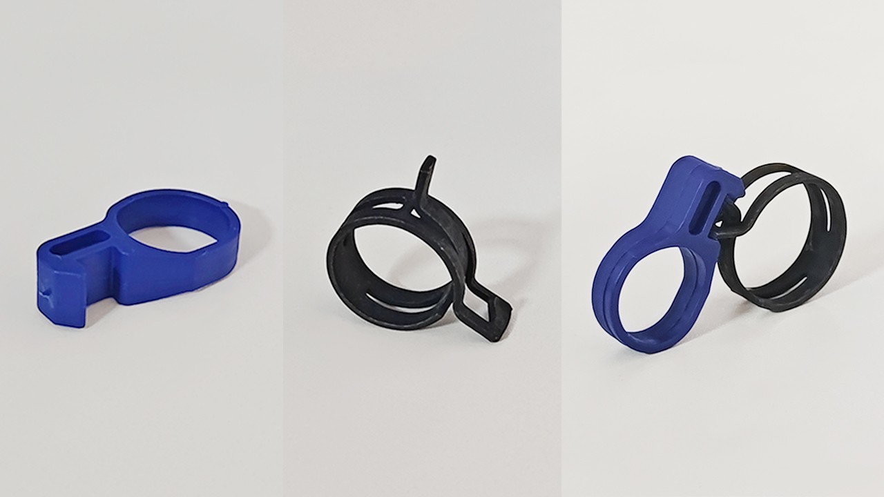 Pre-Opened Spring Band Clamp With Handy Clip