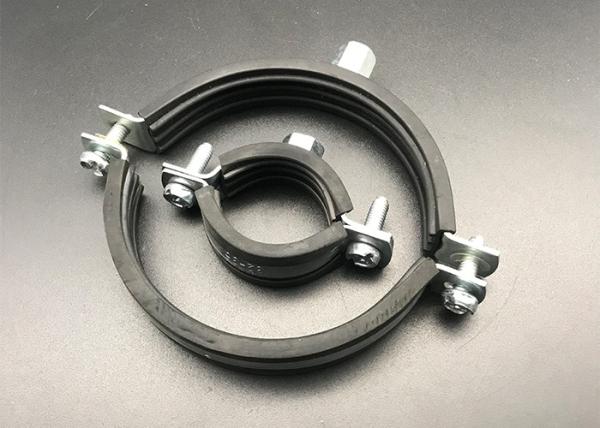 Buy cheap 6'' 8'' Galvanized Steel EPDM Rubber Pipe Clip from wholesalers