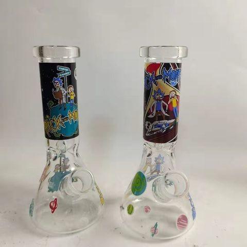 Buy cheap 10 Inch 4mm Glass Water Pipes Rainbow Beaker Bong Hand Blown Design from wholesalers