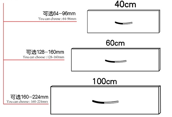 hot selling new 2016 gaidin hardware aluminum extrusion fair price high quality modern design furniture handles