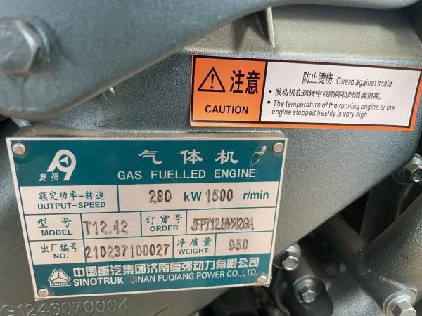 Buy cheap Certified Jinan Fuqiang 200kw Natural Gas Generator Sinotruk with After-sales Service from wholesalers