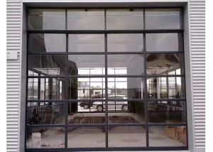 Wholesale Frosted Insulated Modern Glass Garage Doors Tempered 220V Aluminum Alloy from china suppliers