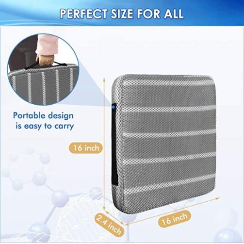 Buy cheap Breathable Office Chair Seat Cushion Butt Support 4D Air Fiber Washable from wholesalers