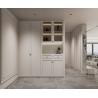 Buy cheap Fadior French Style Stainless Steel Shoe Cabinet With White Embossed Doors Design from wholesalers
