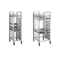 Buy cheap Bread Baking Equipment Tray Rack , Stainless Steel Mobile Trolley For Kitchen product