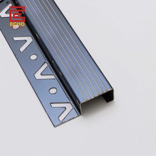 Buy cheap 201 304 316 Stainless Steel Tile Trim Protection Tile Step Edge Trim from wholesalers