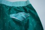 Recycled Green Mens Swimwear Shorts , Mens Elastic Boardshorts Eco - Friendly