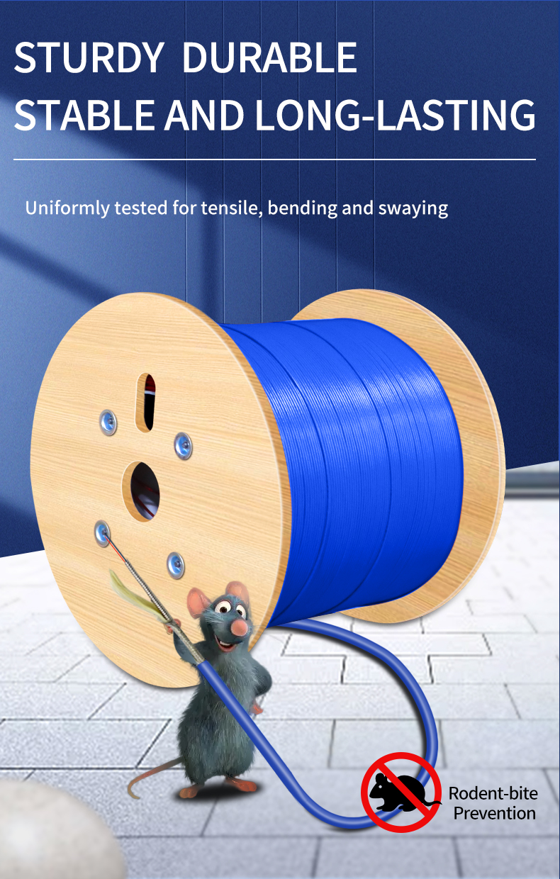 GJFJKV SM / MM Armored Optical Fiber PVC Jacket Fibre Optic Cable Armoured