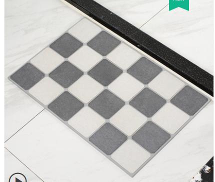 Buy cheap Non Slip Diatomite Bath Mat Fast Drying Plaid Bath Mat from wholesalers