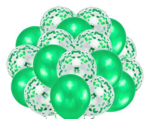 Buy cheap Green Balloons + White Balloons + Confetti Balloons w/Ribbon | Rosegold Balloons for Parties from wholesalers