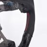 Buy cheap 350mm Forged Led Carbon Fiber Steering Wheel Racing OEM Red Stitch from wholesalers