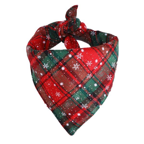 Buy cheap Winter Cotton Dog Bandana Red Green Puppy Christmas Bandana For Small Dog from wholesalers
