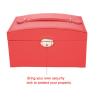 Buy cheap Red 15*10*5cm PU Leather Jewelry Organizer Cabinet from wholesalers