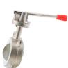 Buy cheap 304 Stainless Steel Sanitary D71X Manual Clamp Butterfly Valve for Customized Service from wholesalers