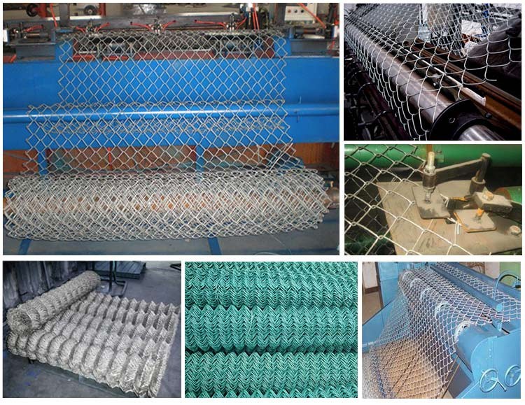 Factory price Diamond wire mesh/6ft Black Vinyl Coated Galvanized Chain Link Fence Per Sqm Weight