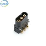 Black Straight MR60 Connector 180 Degree 3 Pin PCB Wire To Board Battery