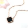 Buy cheap Black shell necklace, Stainless Steel Jewelry, Rhombus Shape Necklace women jeweller from wholesalers