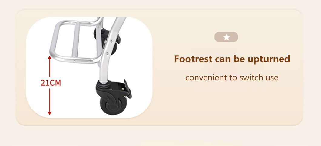 Pregnant Women and Elderly People Sit in Potty Chairs with Wheels