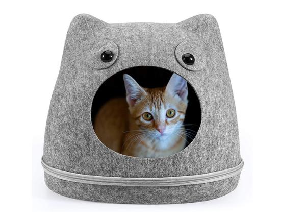 Buy cheap Cozy Bed House EN71 13x16 Felt Cat Cave With Zipper from wholesalers