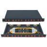 Buy cheap Cold rolled steel sheet electrostatic spraying FC12 Rack-Mounted Fiber Optic Patch Panel from wholesalers
