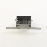 Two Gang Metallic Outlet Box Mud Ring G60 Adjustable Steel Pre Galvanized