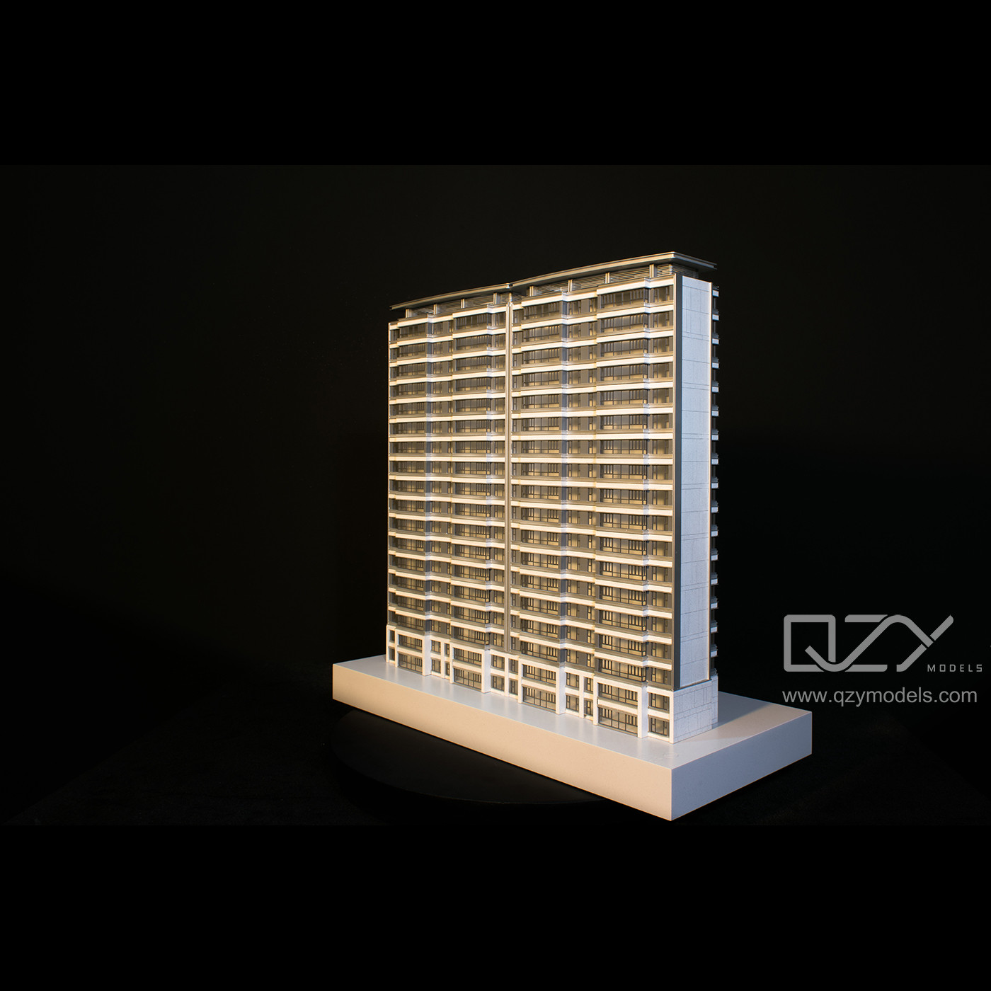 LWK 3D Skyscraper Architecture Structural Model 1/100 Hangzhou Zhonghai Residence