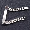 Buy cheap 925 Sterling Silver Chunky Curb Chain Link Cross Charm ID Bracelet (XH058592) from wholesalers