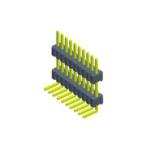 Durable Straight Single Pin Header Right Angle 1.27mm 0.40SQ High Strength