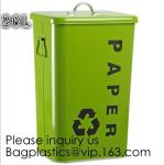 Household Metal Tin Garbage /Dust Bin,Metal Dog Pet Food Storage Bin Tin