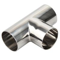 Buy cheap Stainless Steel 304/316L Polishing Surface Sanitary Welding Equal Tee for Beer product