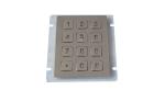 12 keys IP67 dynamic vandal proof Stainless Steel industrial backlight keypad