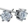 Buy cheap Women's Round Cut Cubic Zircon Stud Earrings(EESTUD03) from wholesalers