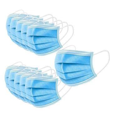 Buy cheap Breathable Disposable Non Woven Face Mask , Disposable Face Mask Blue And White from wholesalers