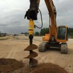 Hydraulic Digger Concrete Auger For Dirty Sandstons Farm 1000Mm Soil Auger Drill