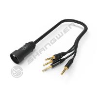 Buy cheap 4 Channel XLR Male Jack Connector Stereo Plug Audio Extension Cable RJ45 product