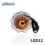 LED12 Double angel eye without fan motorcycle led headlight projector lens