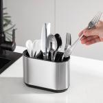 Customized Logo Acceptable Household Stainless Steel Kitchen Utensil Holder