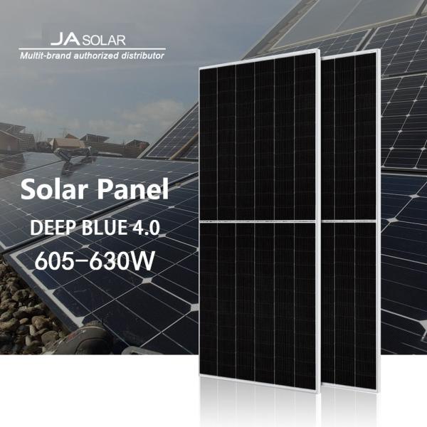 Buy cheap 2.0mm Tempered Glass Solar Panel Deep Blue JA Solar Panel 605W 610W 615W 620W 625W 630W from wholesalers