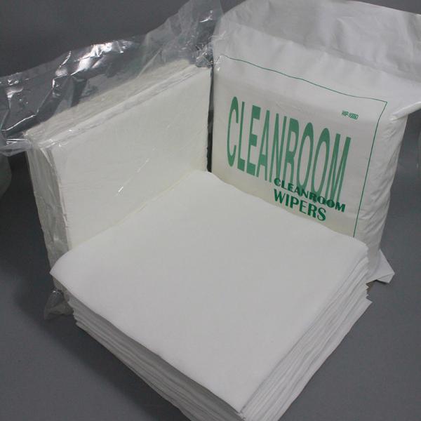 Cellulose Polyester Cleanroom Paper Nonwoven White Low Lint Wipes For Cleaning