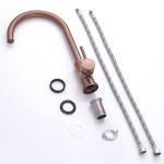 PVD Coating Copper Color Surface Kitchen Water Faucet For Sink Stainless Steel