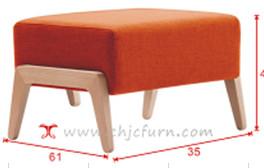 Buy cheap America style mid century solid wood leg ottoman from wholesalers
