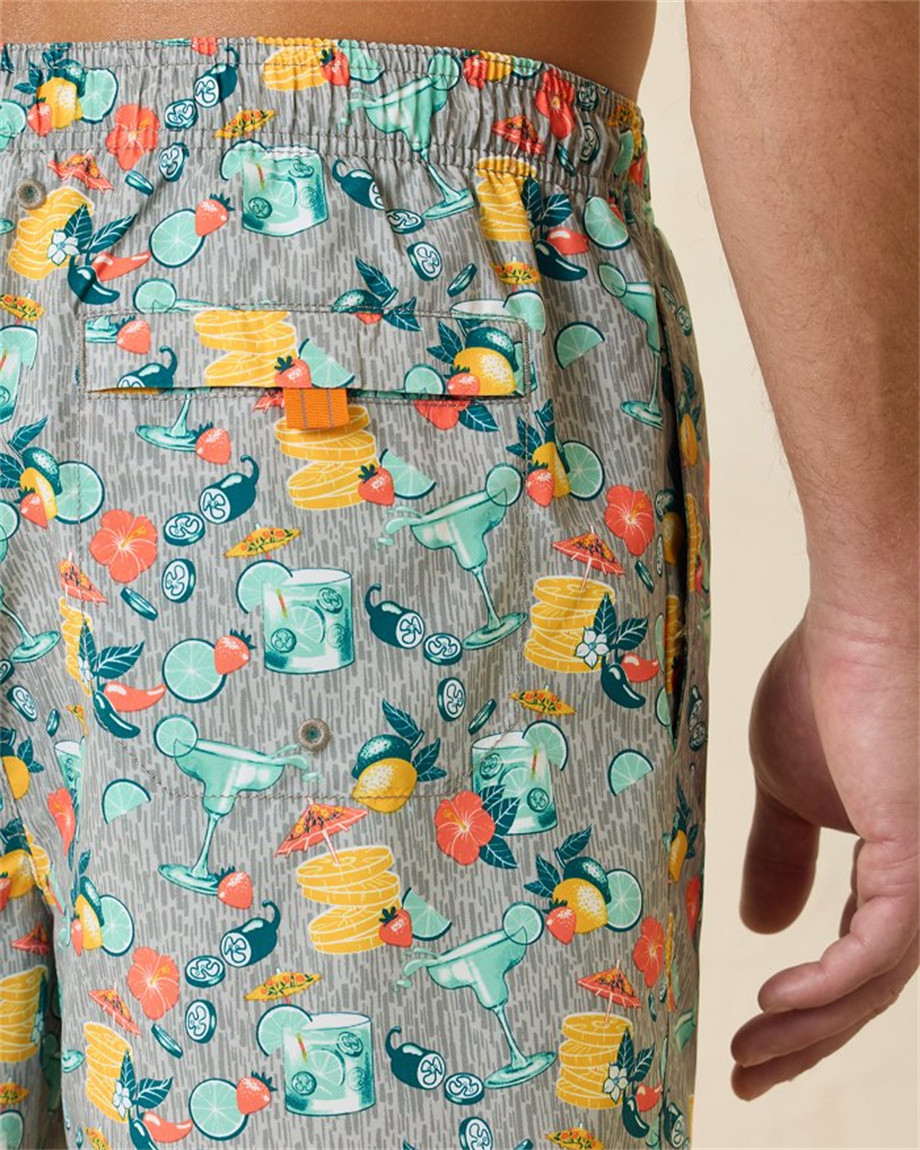 Custom Swim Trunks Men Quick Dry Floral Print Inseam Stretch Board Shorts With Compression Liner Swimming Suits