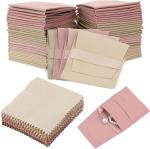 Suede Jewelry Pouch Organizer Box Envelope Pouch Travel Bag