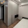 Buy cheap Villa Modern Sliding Alimirah Wooden Glass Combination Wardrobe Clothes Organizer from wholesalers