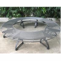 Buy cheap Cast Iron Metal Tree Surround Bench With Polyester Powder Coating product